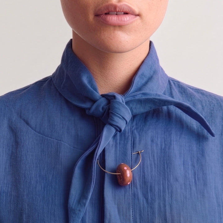 Conker Brooch