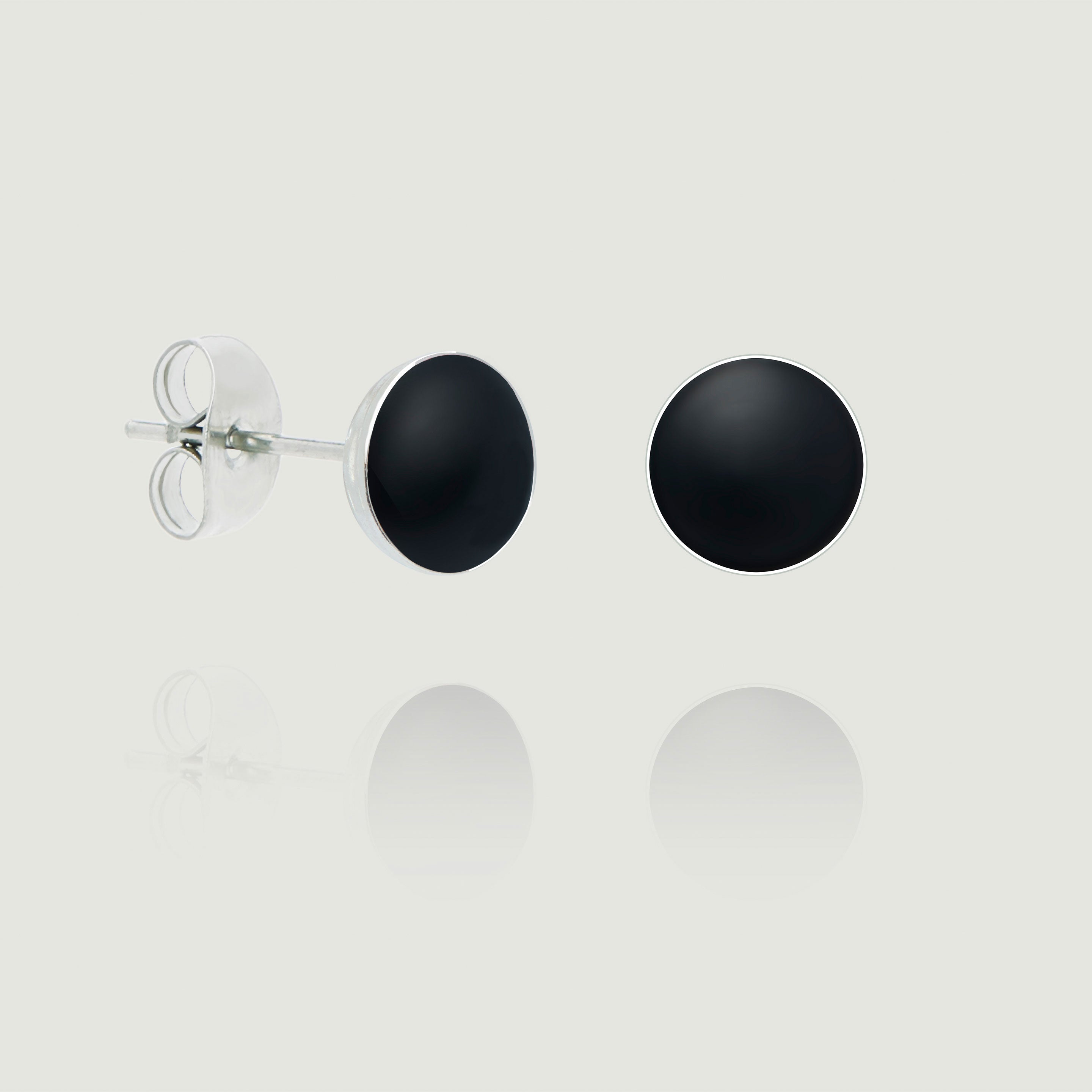 Solid discount black earrings